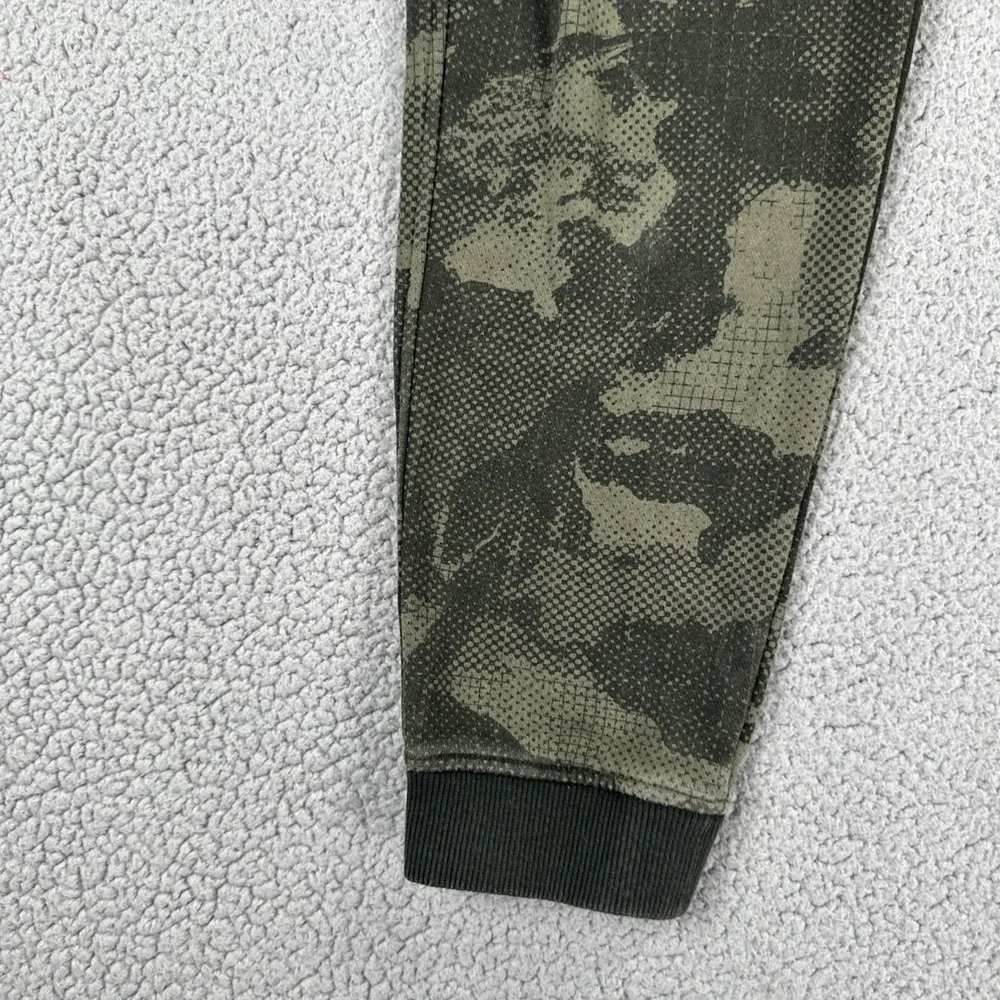 Under Armour Sweatpants Men Large Fitted Green Camouflage Joggers Cold Gear